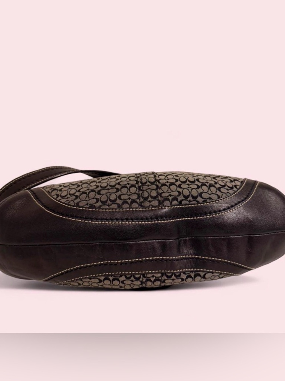 Coach Soho Signature Jacquard Canvas Buckle Shoulder Bag - Y2K - Black/Grey - Picture 7 of 7